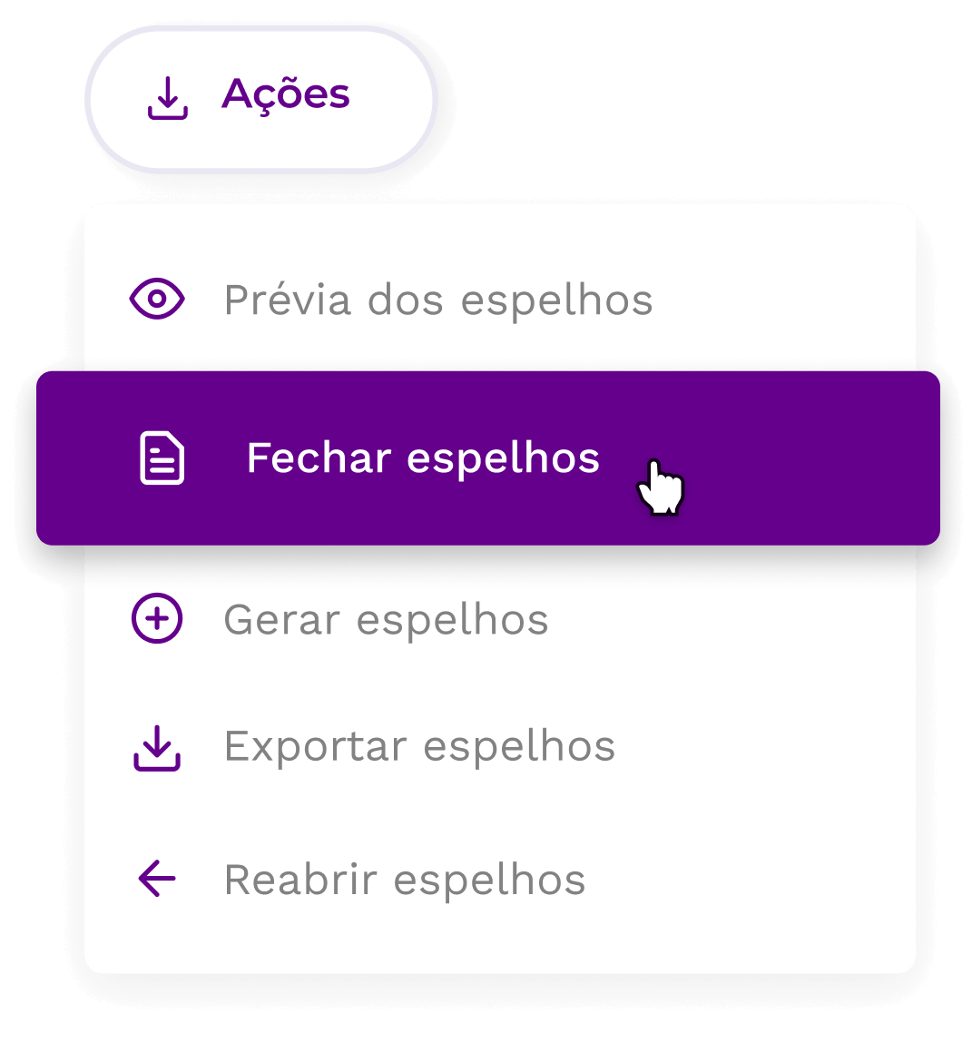 Espelho de ponto