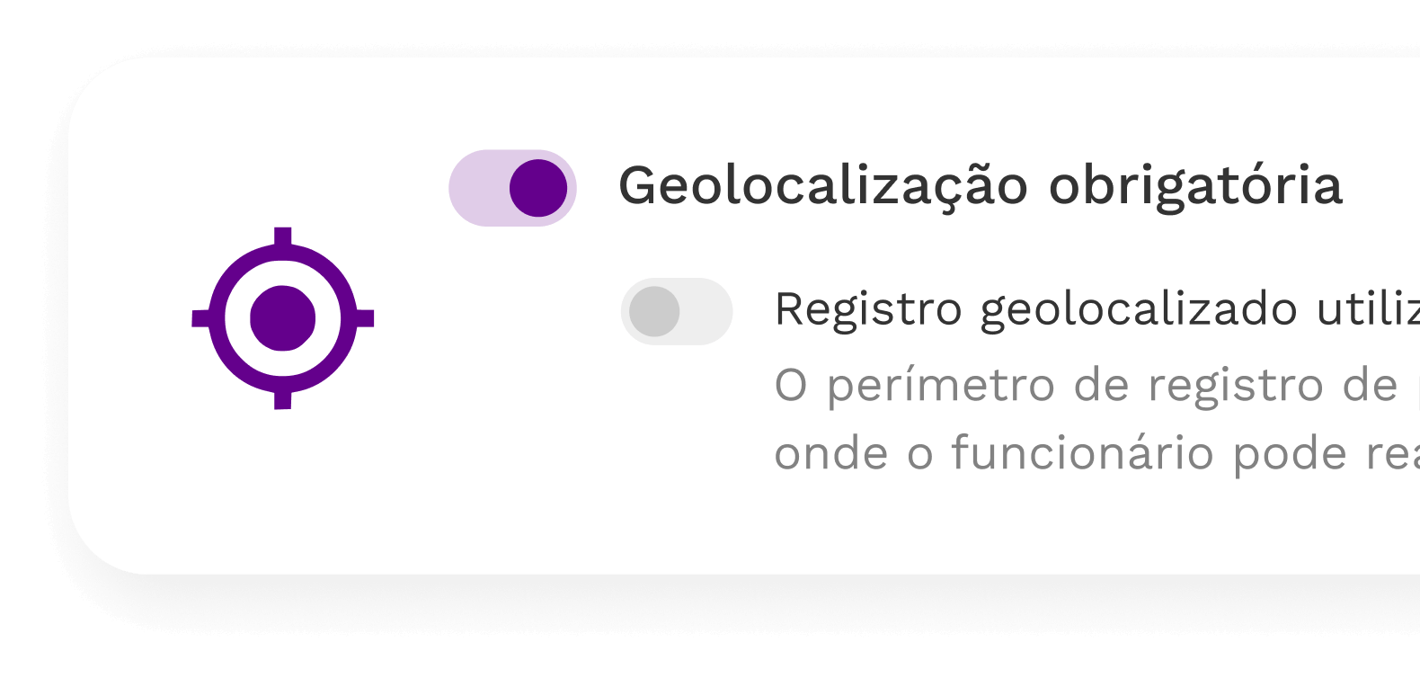 Registro com geolocalização