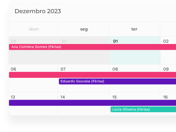 Calendário de férias